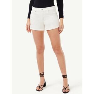 Sofia Jeans Womens Shorts Lila Slant Hem White Size 6